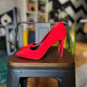 Red Stiletto Pumps